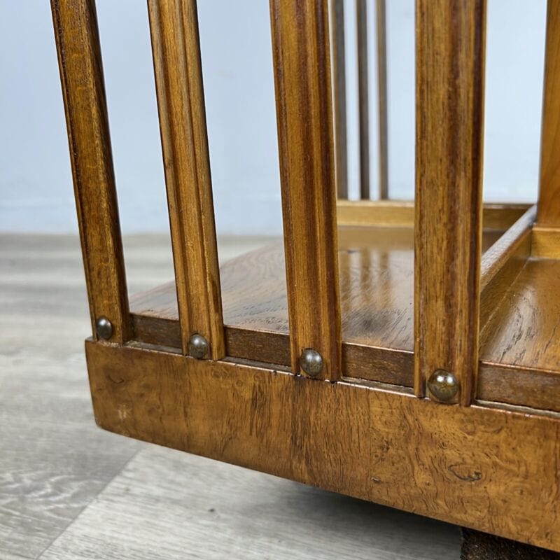 Libreria girevole stile antico vittoriano inglese in legno reggilibri tavolo Categoria Complementi d'arredo