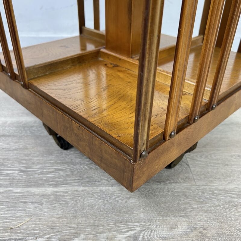 Libreria girevole stile antico vittoriano inglese in legno reggilibri tavolo Categoria Complementi d'arredo