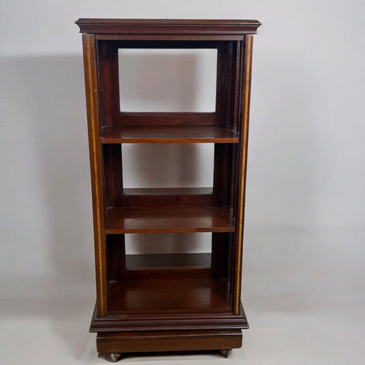 Libreria girevole stile antico vittoriano inglese in legno reggilibri tavolo Categoria Tavoli - tavolinetti