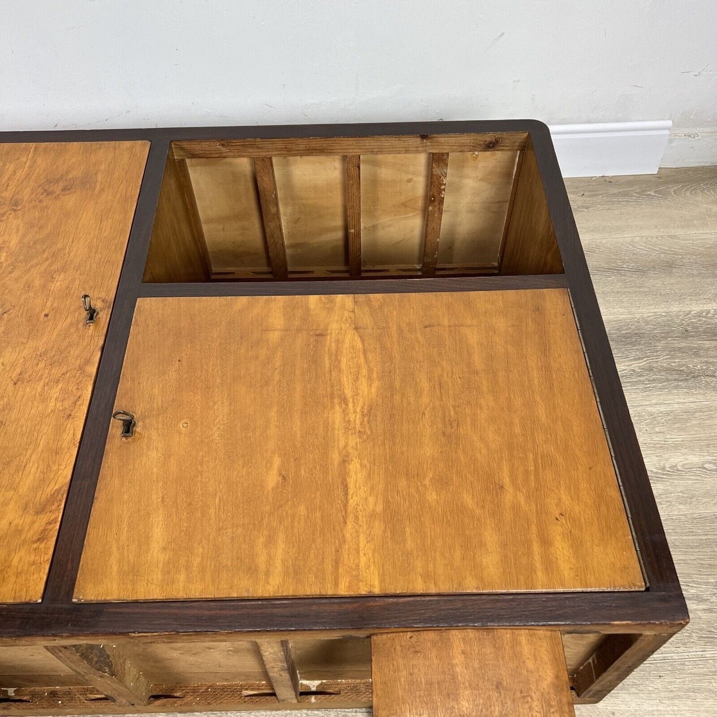 Libreria stile art decò vintage Madia Mobile Soggiorno porta TV antico in legno Categoria Servante - Servantini