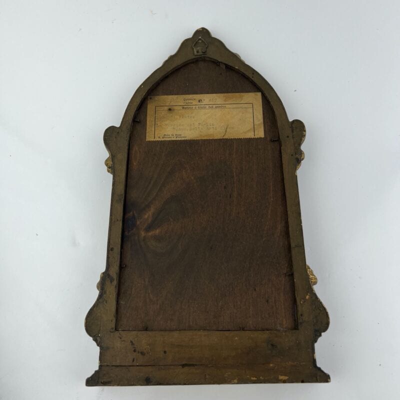 Madonna con il Bambino antica in legno e oro Icona religiosa Fiorentina Vergine Categoria Oggetti sacri - rosari