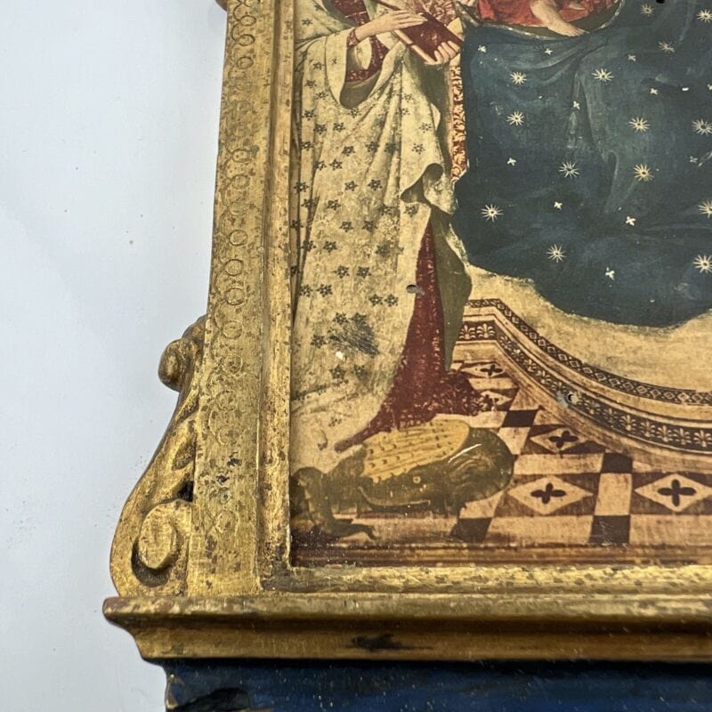 Madonna con il Bambino antica in legno e oro Icona religiosa Fiorentina Vergine Categoria Oggetti sacri - rosari