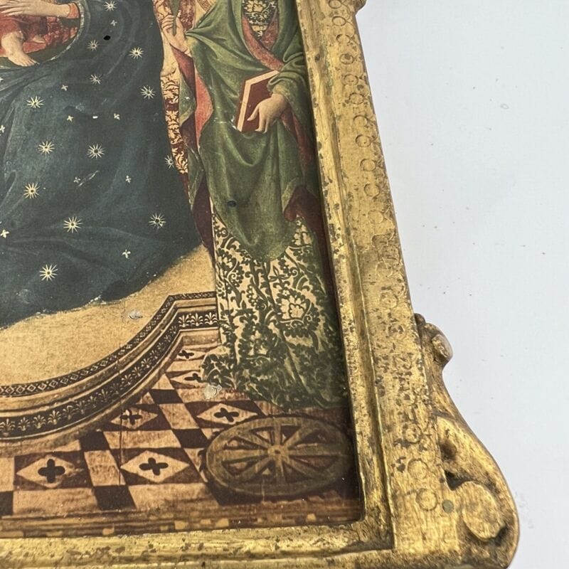 Madonna con il Bambino antica in legno e oro Icona religiosa Fiorentina Vergine Categoria Oggetti sacri - rosari