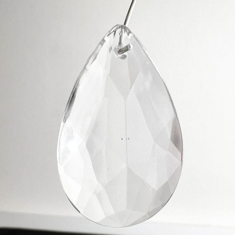 Mandorla di cristallo goccia pendente per lampadario ricambio pendaglio vetro pi Categoria Lampade Appliques