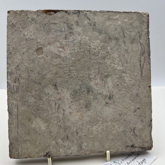 Mattonella Antica Decorativa Piastrella Riggiola vecchia Maiolica D'epoca Art24 Categoria Arte e antiquariato:Porcellana e ceramica:Piastrelle e mattonelle