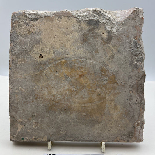 Mattonella Antica Decorativa Piastrella Riggiola vecchia Maiolica D'epoca Art27 Categoria Arte e antiquariato:Porcellana e ceramica:Piastrelle e mattonelle