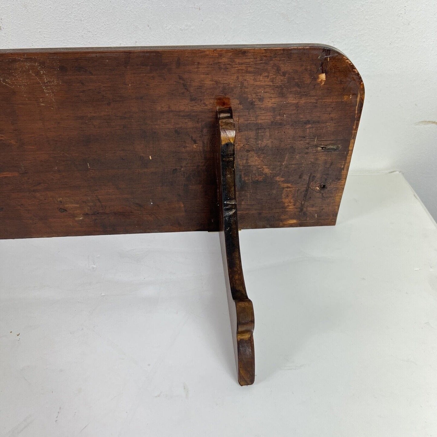 Mensola antica 800 in legno piattaia libreria sospesa da parete stile Inglese Categoria Mensole