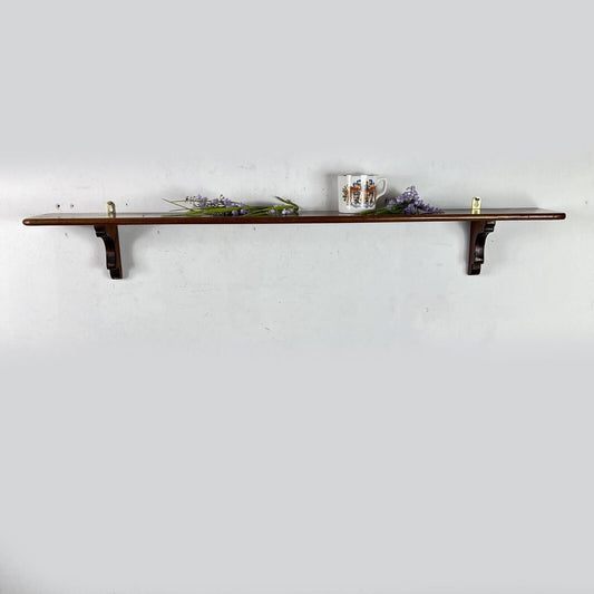 Mensola stile antico 800 in legno piattaia libreria sospesa da parete Mensolina Categoria Mensole