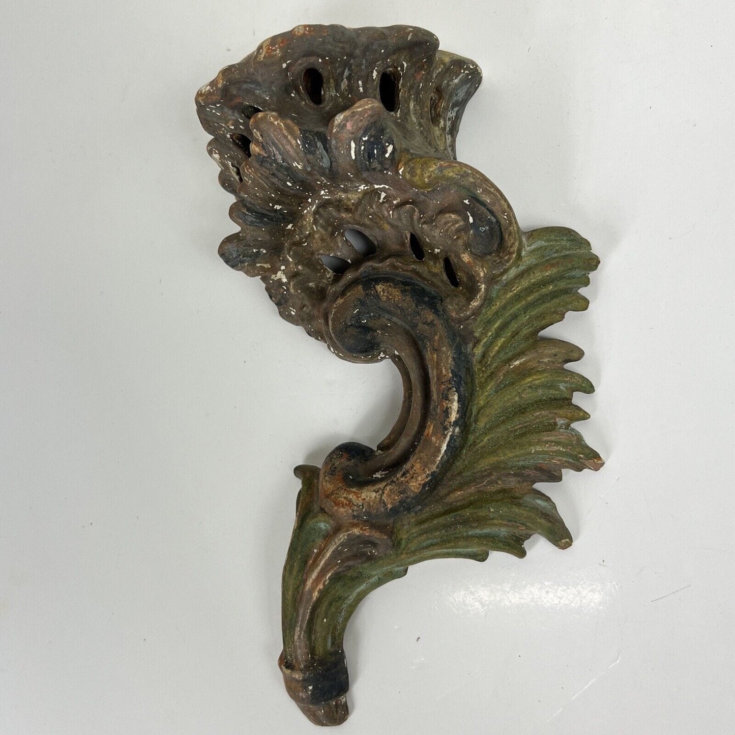 Mensolina in terra cotta stile antico Rococò piccola Mensola a muro fregio Categoria Mensole