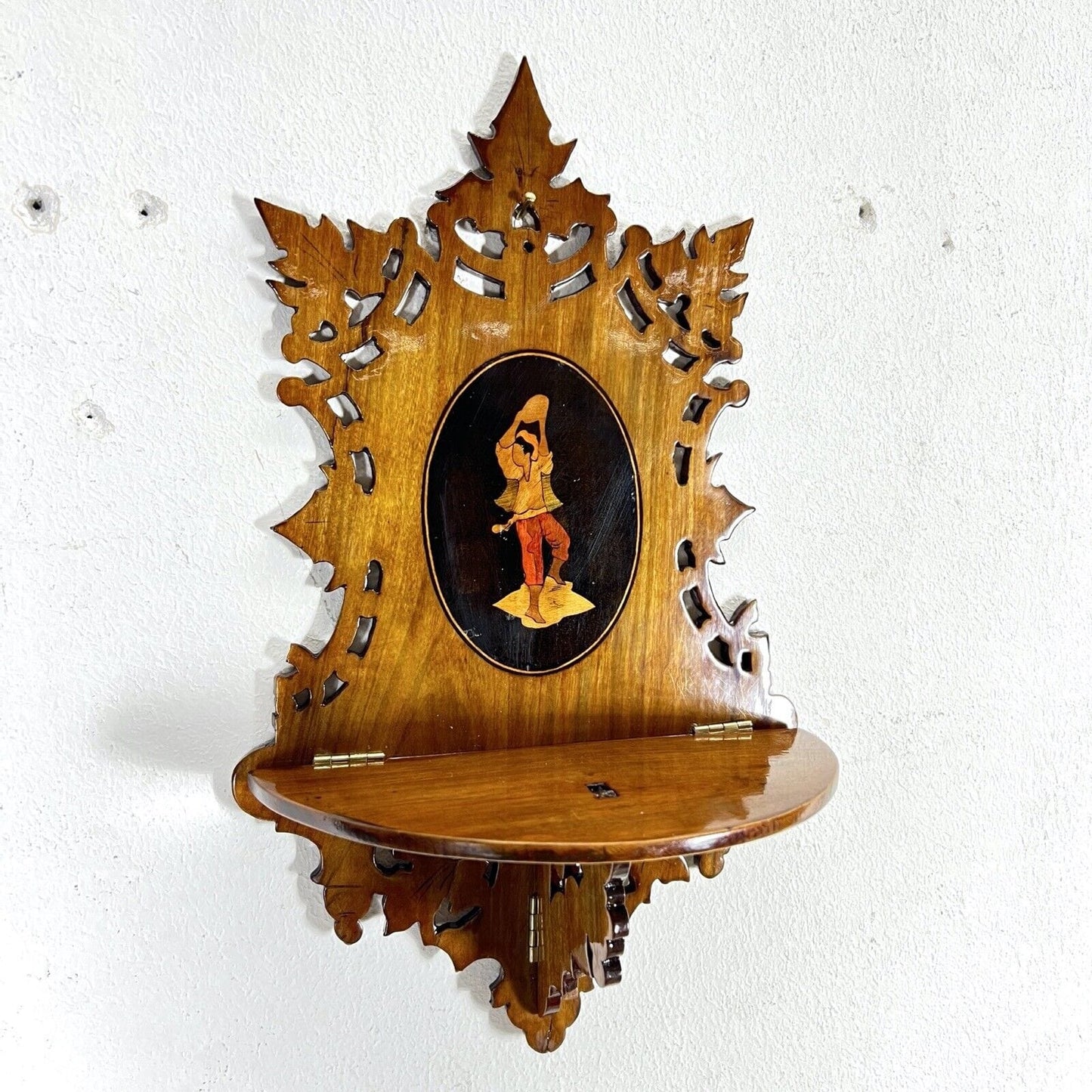 Mensolina Sorrentina pieghevole in legno mensola d' epoca 800 Sorrento Categoria Mensole