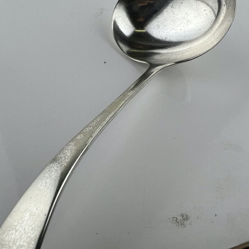 Mestolo antico in argento silver plated da salsa mestolino inglese d'epoca EPNS Categoria Sheffield & Argento