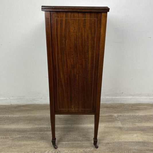 Mobiletto Antico Cassettiera Schedario da Ufficio con cassetti e anta epoca 900 Categoria Arredamento