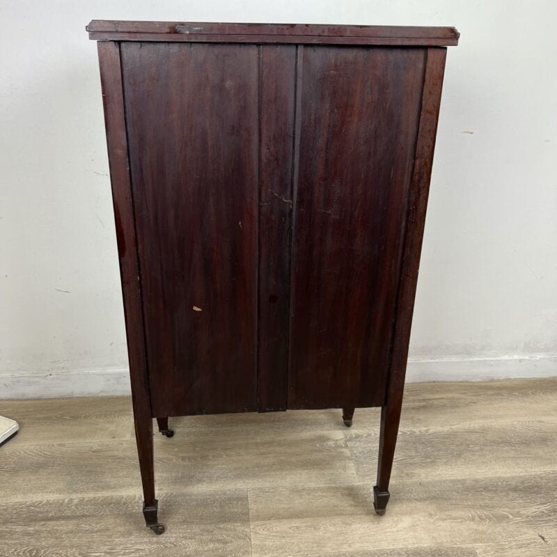 Mobiletto Antico Cassettiera Schedario da Ufficio con cassetti e anta epoca 900 Categoria Arredamento