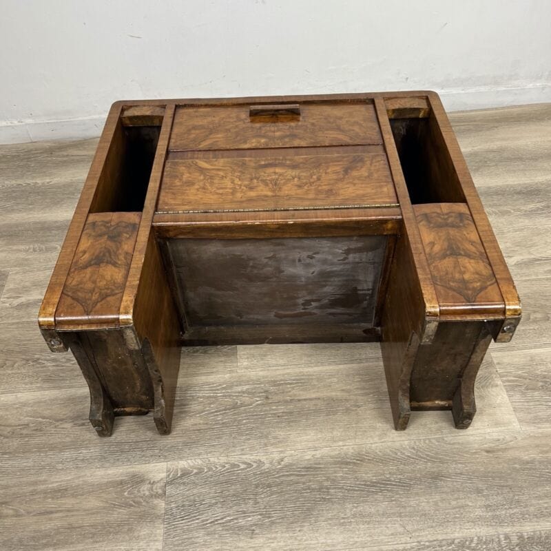 Mobiletto bar stile art decò mobile consolle anni 40 modernariato in legno noce Categoria Arredamento