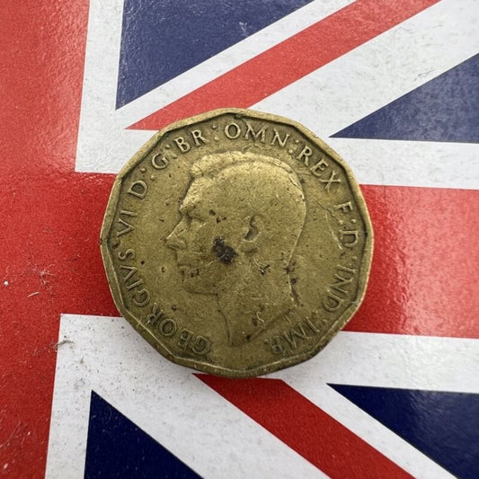 Moneta Antica Inglese da collezione tre 3 THREE Penny Anno 1941 Regno Unito Categoria Other