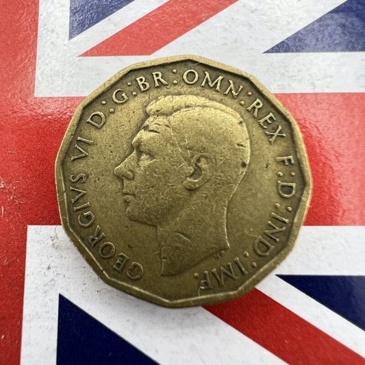Moneta Antica Inglese da collezione tre 3 THREE Penny Anno 1942 Regno Unito Categoria Other