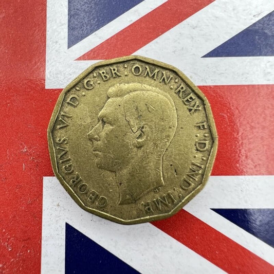 Moneta Antica Inglese da collezione tre 3 THREE Penny Anno 1943 Regno Unito Categoria Other