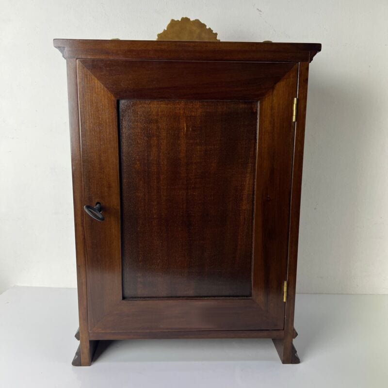 Orologio da Tavolo in stile Antico camino in Legno Ottone e Argento Franz Hermle Categoria Orologi, Accessori & Ricambi