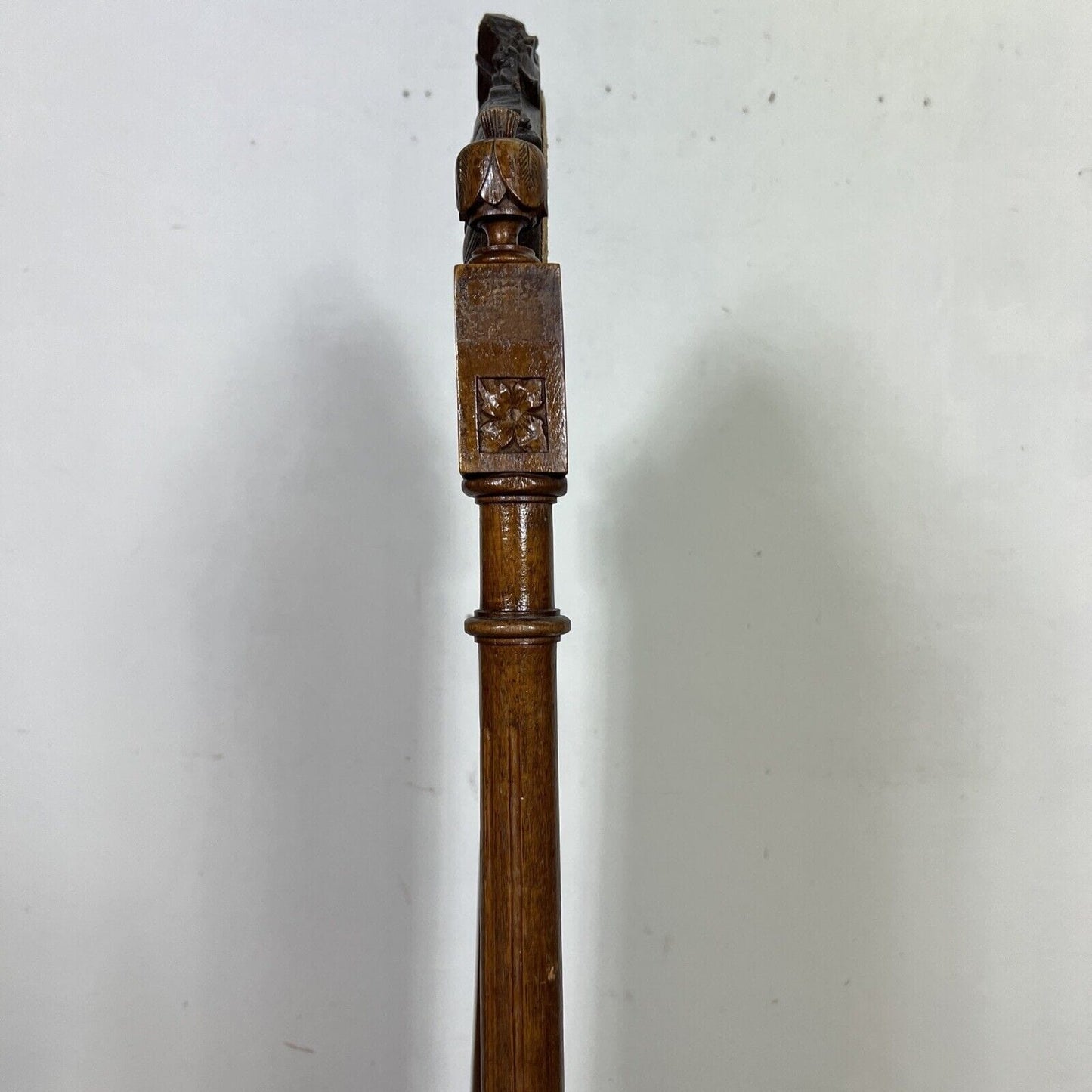 Parascintille antico per camino in legno con tessuto paravento parafuoco d epoca Categoria Camino - Parascintille
