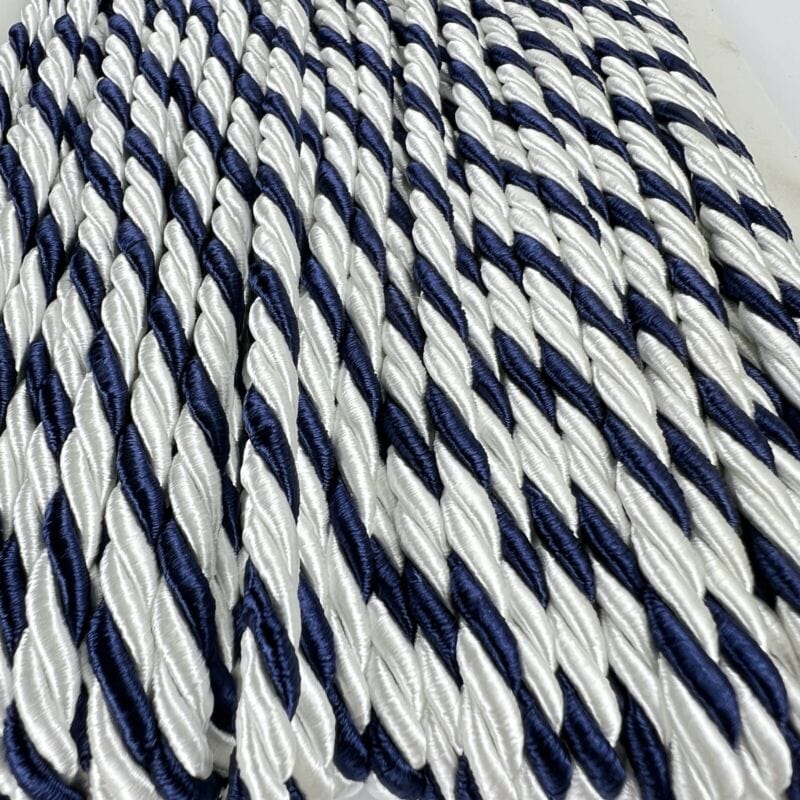 Passamaneria Verde Blu cordoncino intrecciato lotto 5 metri per sedie vetrine Categoria Hobby creativi:Cucito:Decorazioni e finiture:Passamanerie