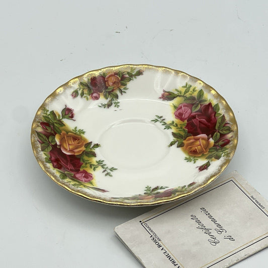 Piattino da caffe in porcellana Royal Albert serie Old Country Roses sottotazza Categoria Servizio tazze - Tazze