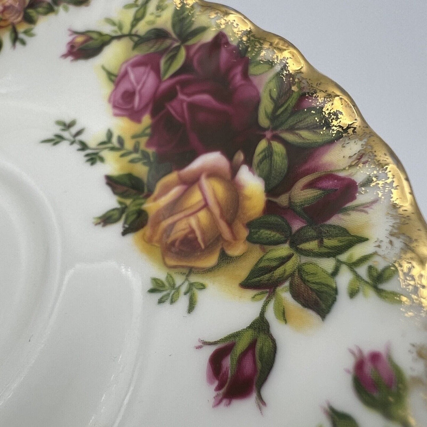 Piattino da tè The in porcellana Royal Albert serie Old Country Roses sottotazza Categoria Servizio tazze - Tazze