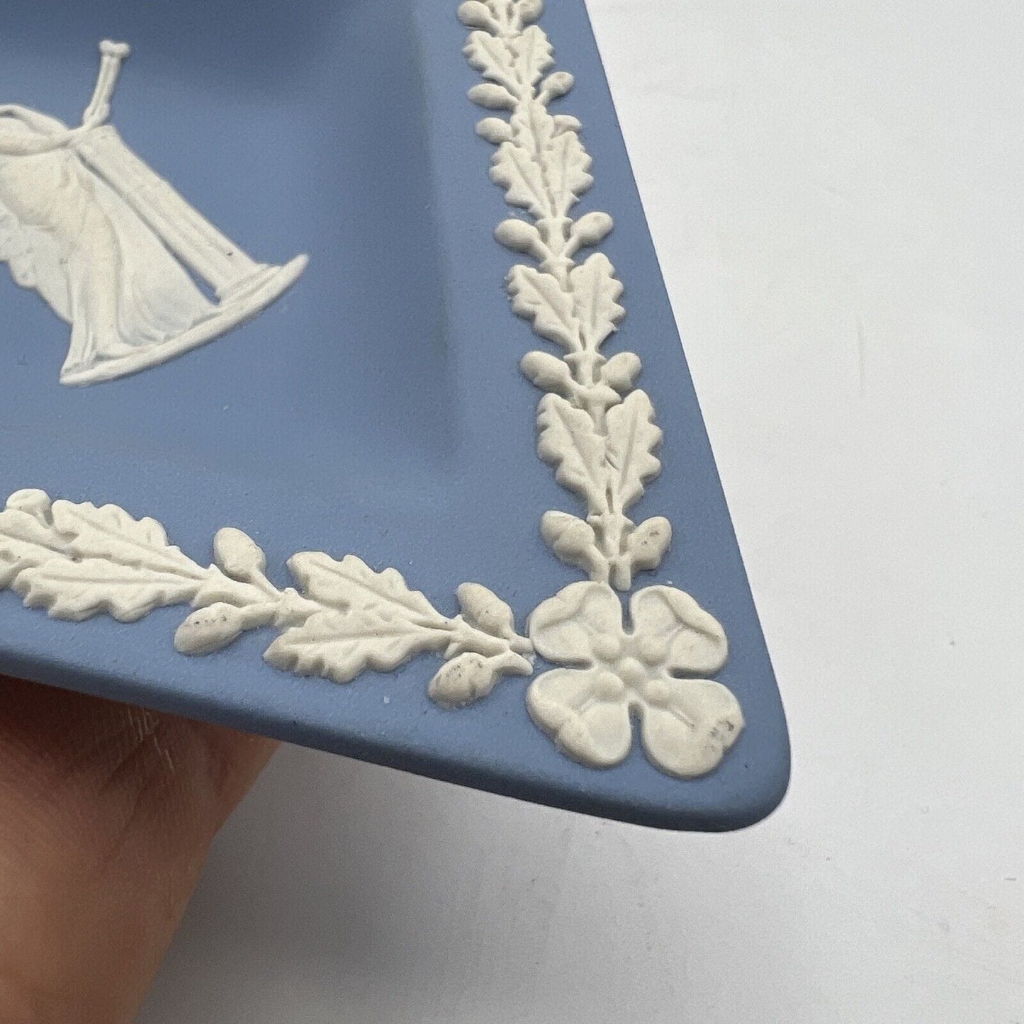 Piattino in porcellana Inglese Wedgwood Celeste Azzurro Vintage Vassoietto Rombo Categoria Piatti e Piattini