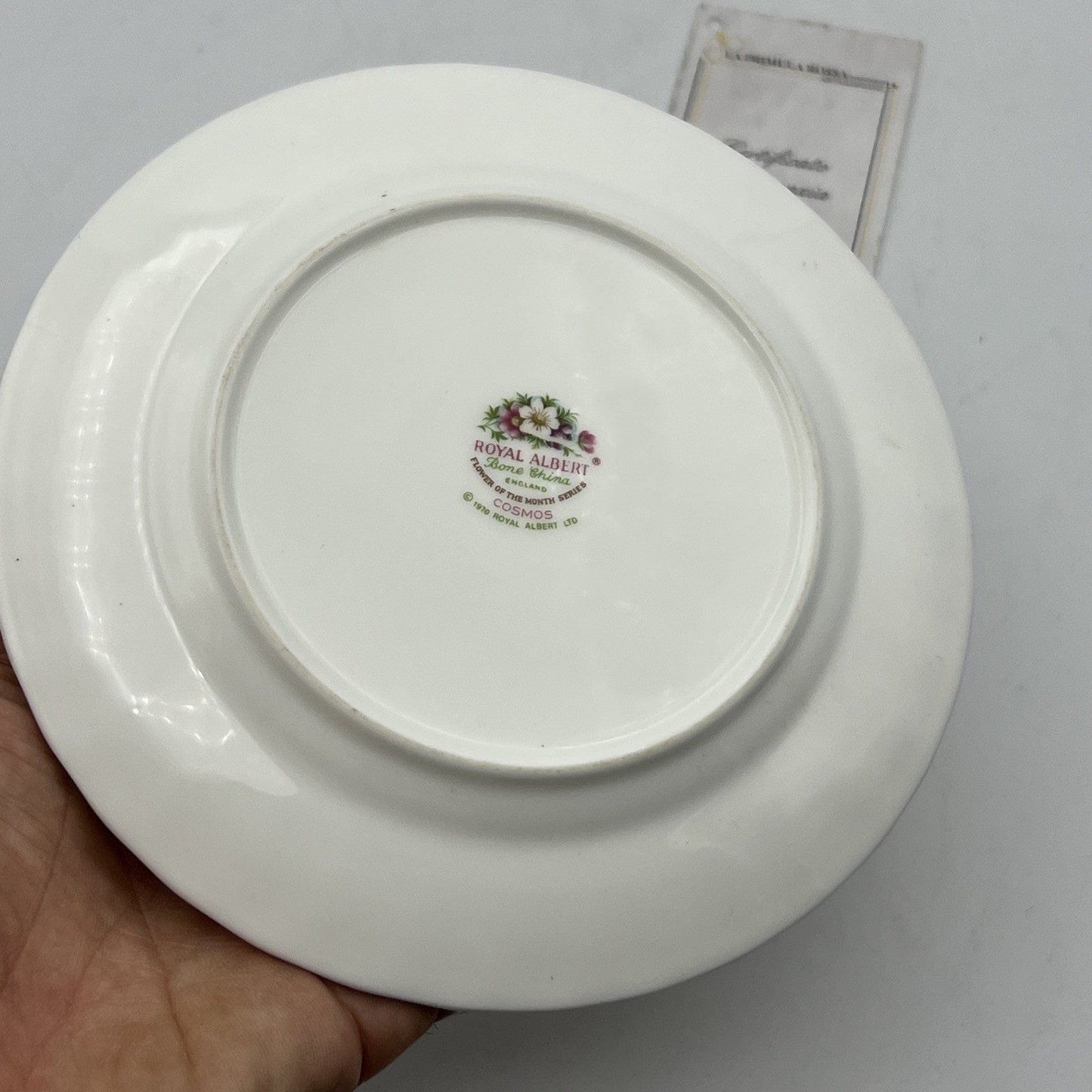 Piattino piatto da dolce per tazza tazzina Royal Albert con mese inglese OTTOBRE Categoria Servizio tazze - Tazze