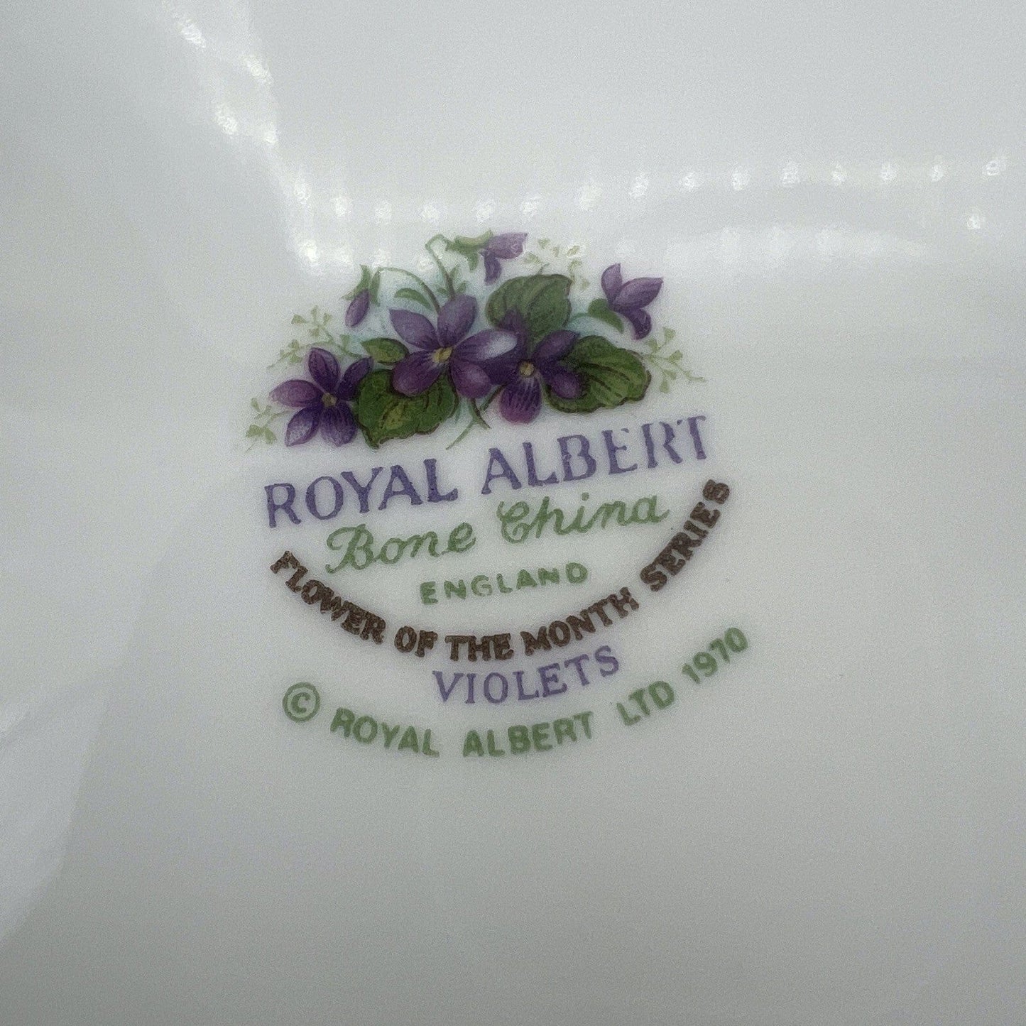 Piattino piatto da dolce per tazza tazzina Royal Albert mese inglese FEBBRAIO Categoria Servizio tazze - Tazze