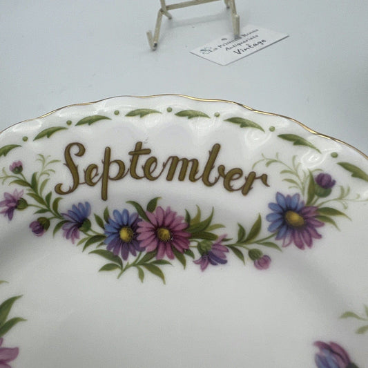 Piattino piatto da dolce per tazza tazzina Royal Albert mese inglese SETTEMBRE Categoria  Servizio tazze - Tazze