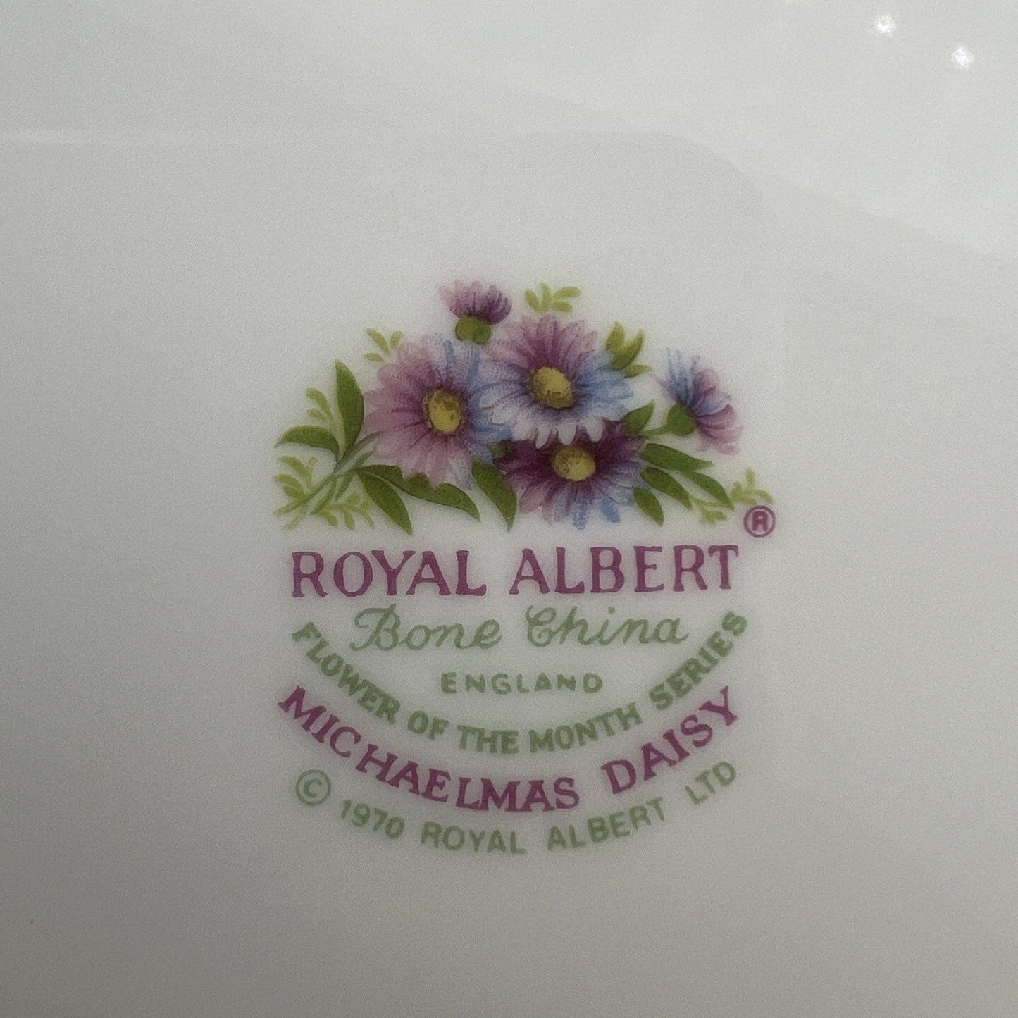 Piattino piatto da dolce per tazza tazzina Royal Albert mese inglese SETTEMBRE Categoria Servizio tazze - Tazze