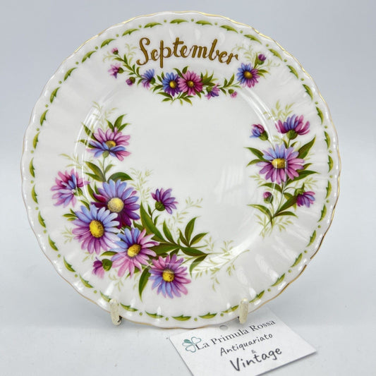 Piattino piatto da dolce per tazza tazzina Royal Albert mese inglese SETTEMBRE Categoria  Servizio tazze - Tazze