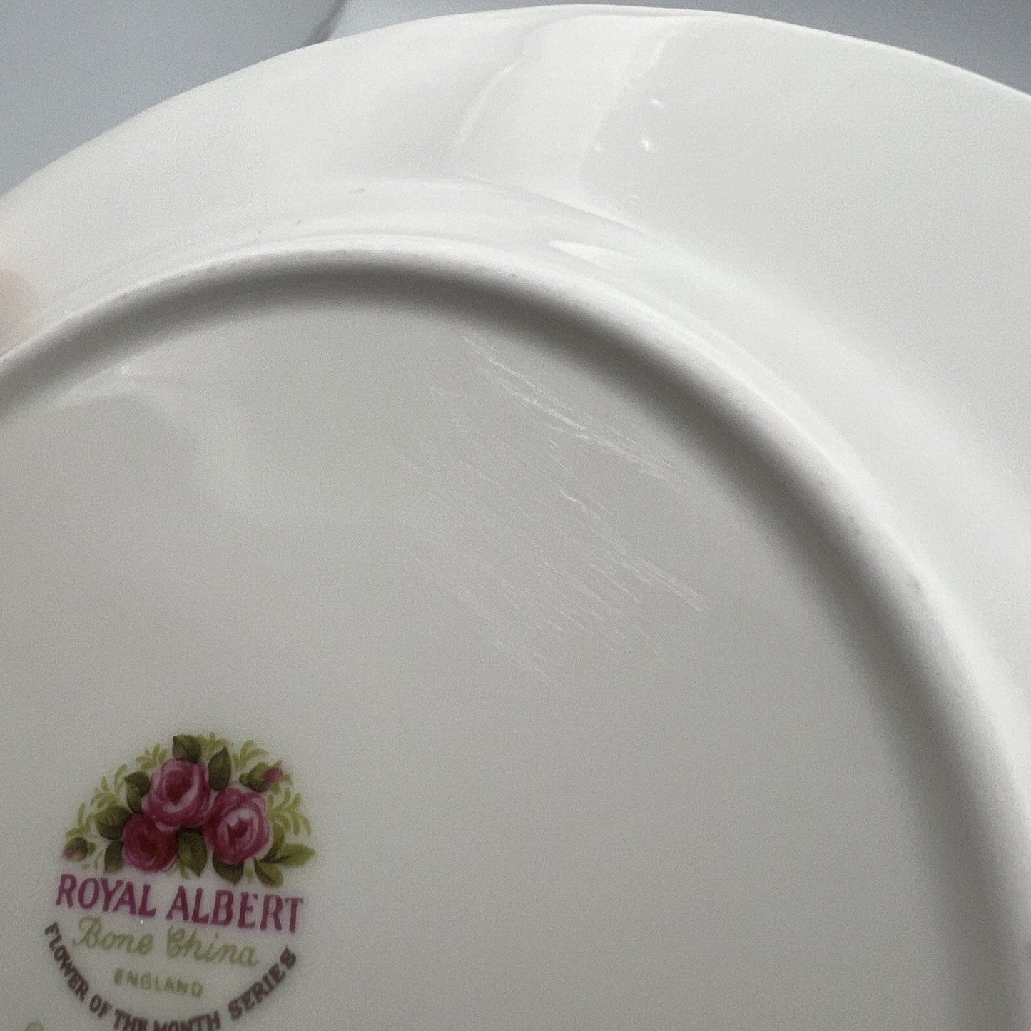 Piattino piatto da dolce per tazza tazzina TRIO Royal Albert mese inglese GIUGNO Categoria Servizio tazze - Tazze