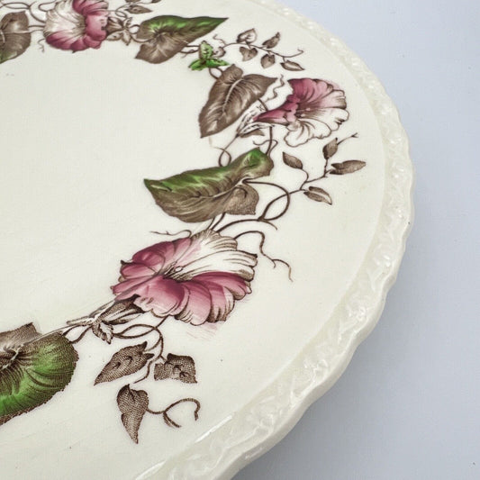 Piatto Antico in ceramica da collezione Inglese Myott Son con decori Rose Categoria Piatti e Piattini