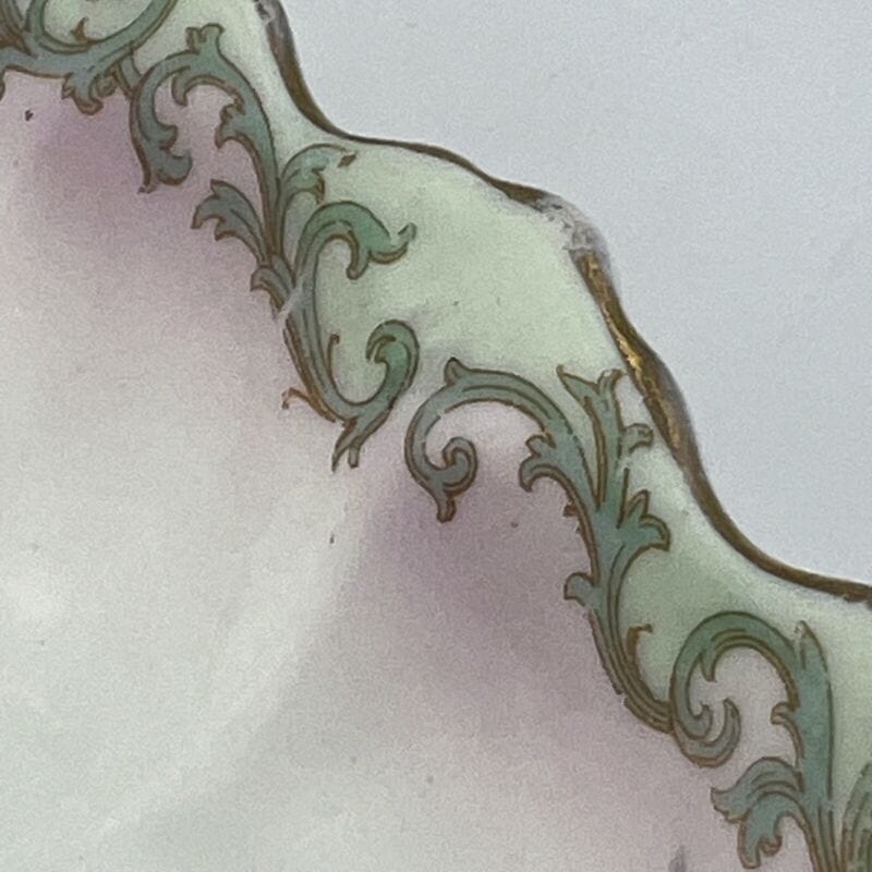 Piatto antico in porcellana centrotavola vassoio epoca 800 Royal Doulton Fiori Categoria Piatti Vassoio