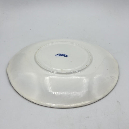 Piatto Antico in porcellana da portata vassoio bianco e blu decoro Willow 1930 Categoria Piatti Vassoio