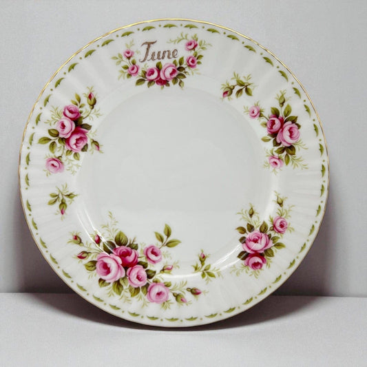 Piatto da dolce per frutta Royal Albert con mese Flower Of The  Month GIUGNO 21 Categoria  Servizio tazze - Tazze