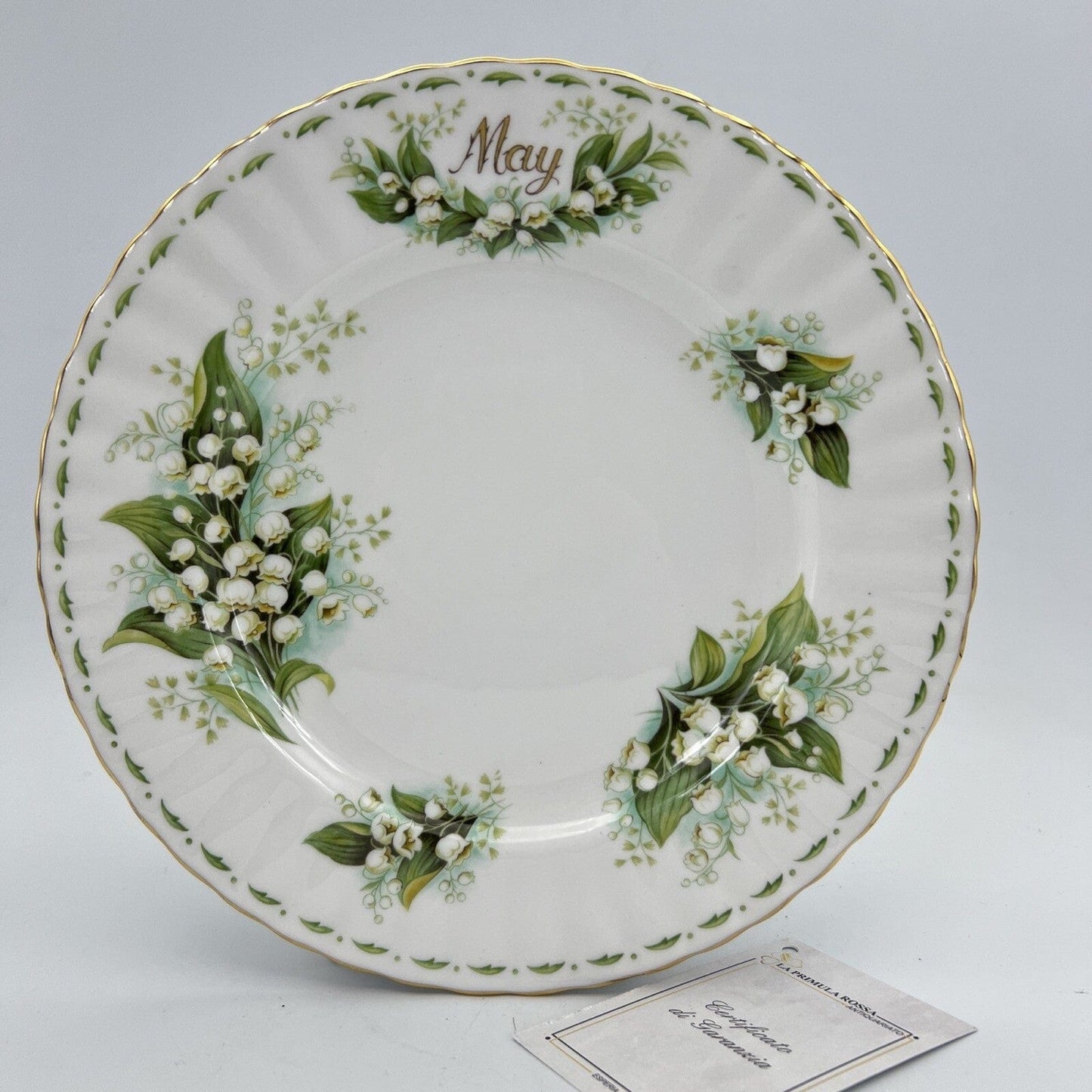 Piatto da dolce per frutta Royal Albert con mese Flower Of The Month MAGGIO Categoria Servizio tazze - Tazze