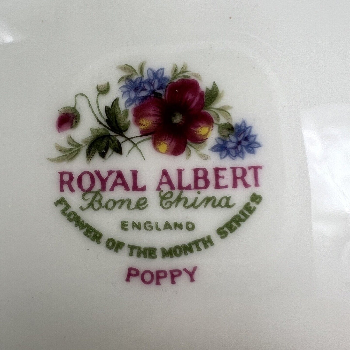 Piatto da dolce per frutta Royal Albert con mese inglese piattino Agosto 21 cm Categoria Servizio tazze - Tazze