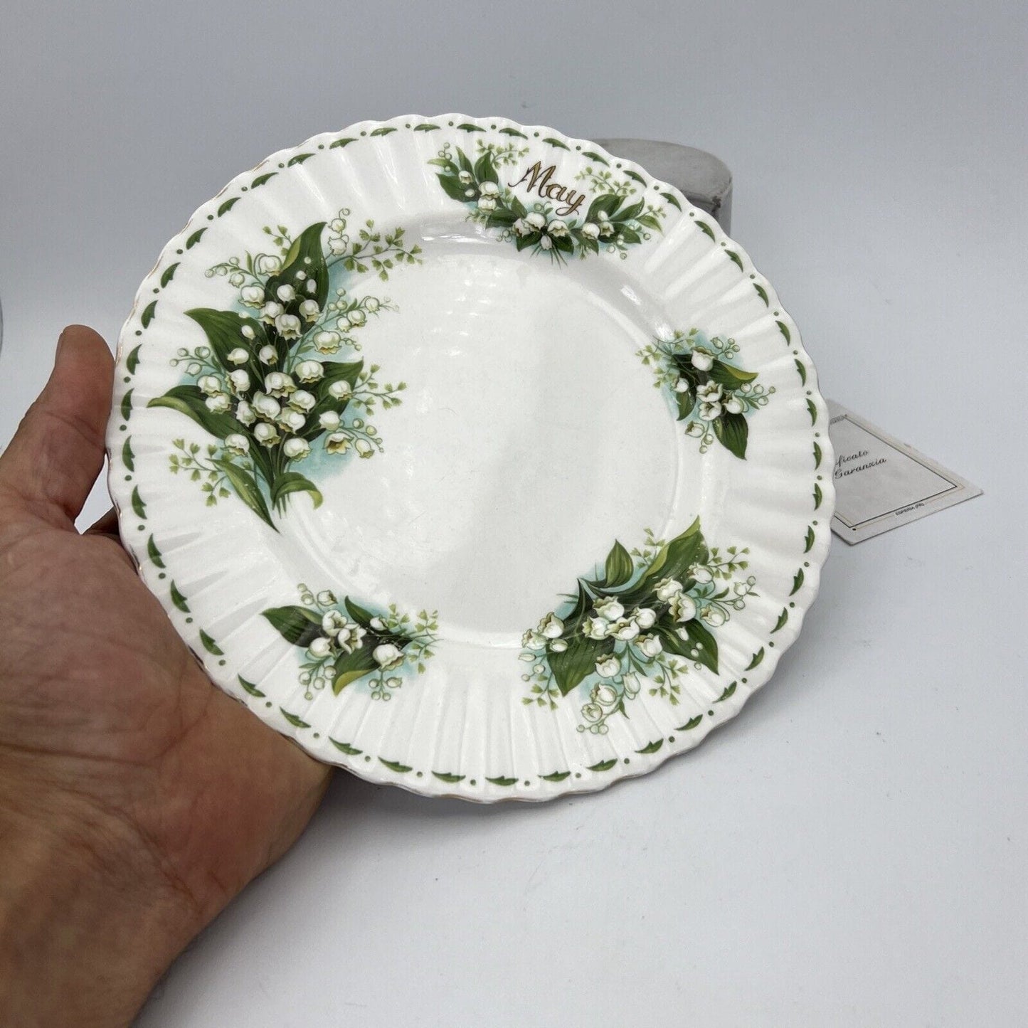 Piatto da dolce per frutta Royal Albert con mese inglese piattino Maggio 21 cm Categoria Servizio tazze - Tazze