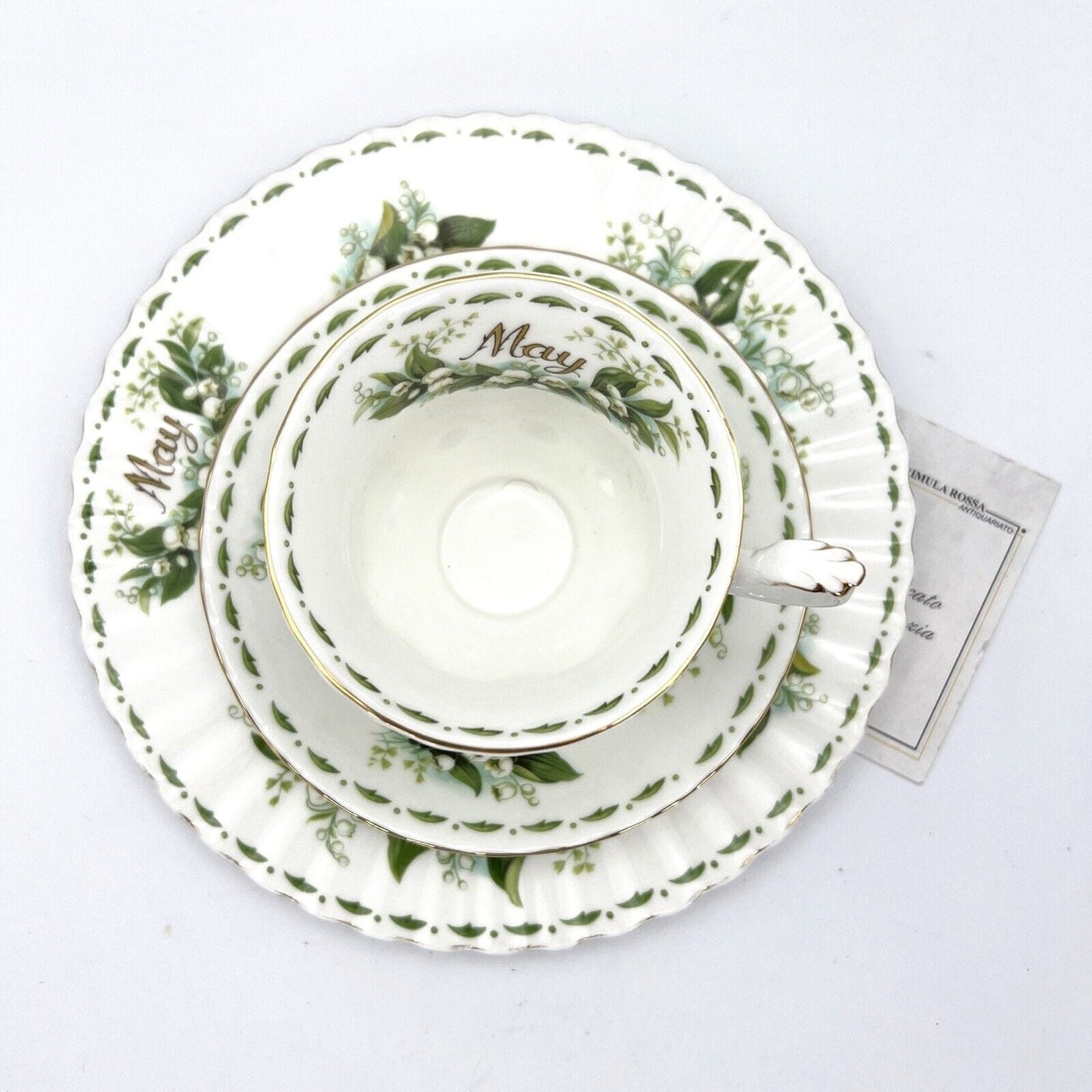 Piatto da dolce per frutta Royal Albert con mese inglese piattino Maggio 21 cm Categoria Servizio tazze - Tazze