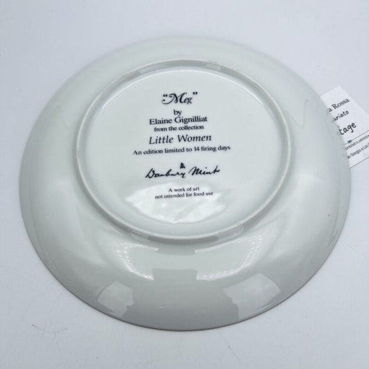 Piatto decorativo Vintage in porcellana Inglese Collezione Piccole Donne MEG Categoria Ceramiche e Porcellane