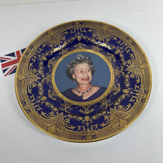 Piatto in Ceramica Inglese Regina Elisabetta Casa Reale Giubileo anno 2002 Categoria Arte e antiquariato:Porcellana e ceramica:Altro porcellana e ceramica