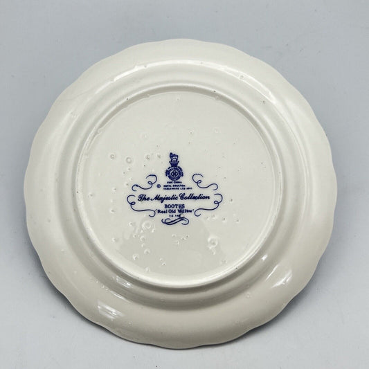 Piatto Piattino in ceramica Royal Doulton Serie old Willow The Majestic 1981 Categoria Piatti e Piattini
