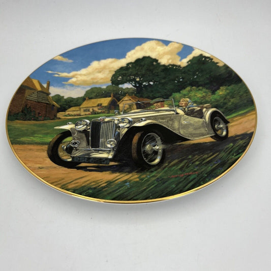 Piatto Vintage 1997 in Porcellana Da collezione Auto d'epoca MG TC 1947 Midget Categoria Piatti e Piattini