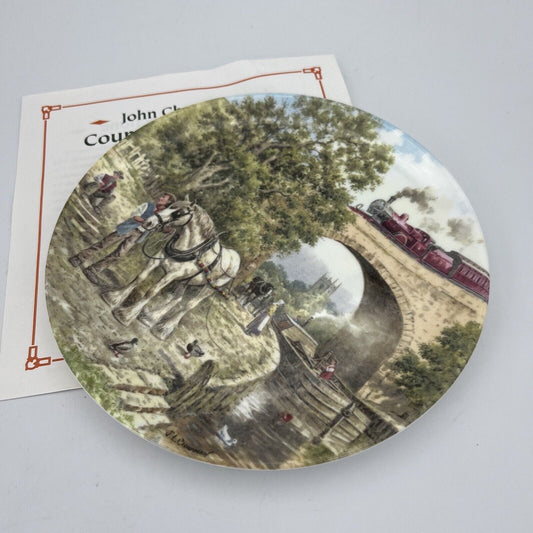 Piatto Vintage decorativo da muro in Porcellana Cavallo Inglese decoro Campagna Categoria Piatti e Piattini