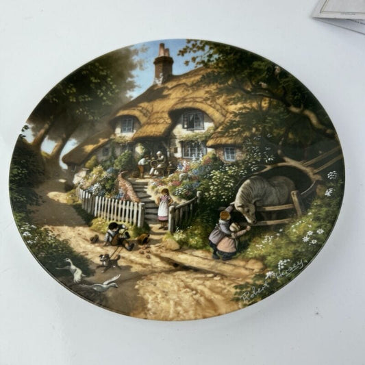 Piatto Vintage decorativo da muro in Porcellana Cottage Inglese decoro Campagna Categoria Piatti e Piattini