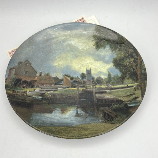 Piatto Vintage decorativo da muro in Porcellana Inglese Royal D. Scena Campagna Categoria Piatti e Piattini