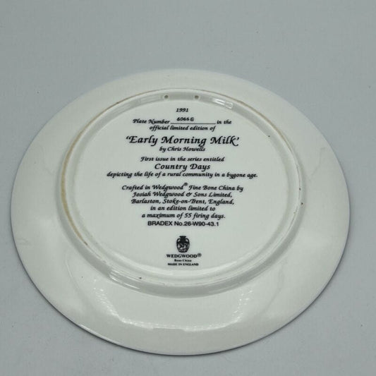 Piatto Vintage decorativo da muro in Porcellana Inglese Wedgwood Scena Campagna Categoria Piatti e Piattini