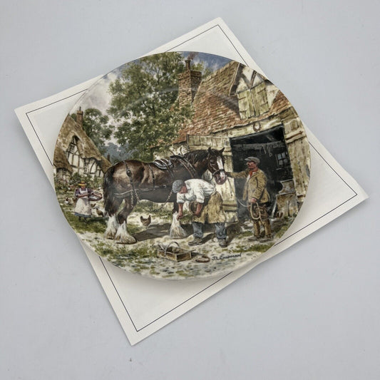 Piatto Vintage decorativo da muro in Porcellana Inglese Wedgwood Scena Campagna Categoria Piatti e Piattini